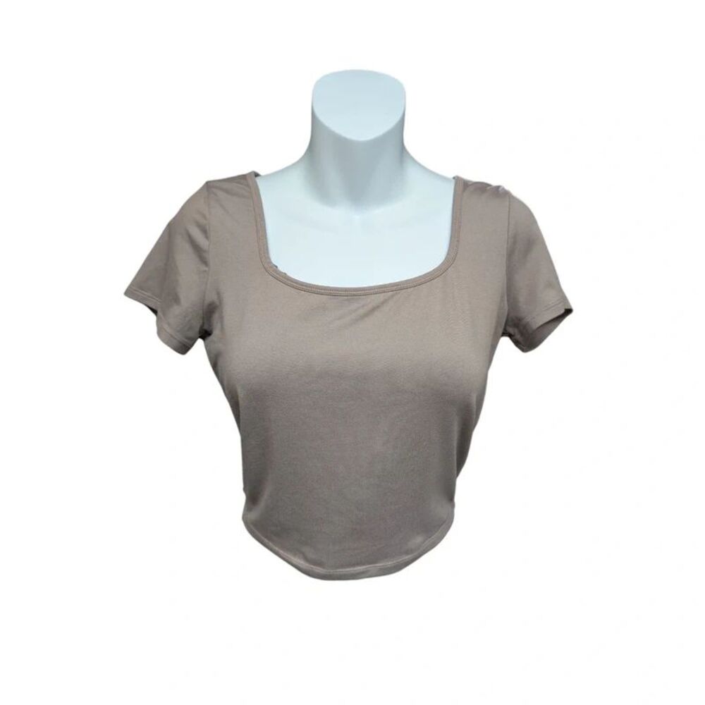 Hollister Stretchy Crop Baby Tee Short Sleeve Size M